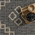 thumbnail image 6 of nuLOOM Julieta Diamonded Helix Indoor/Outdoor Area Rug, 5' x 8', Charcoal, 6 of 9