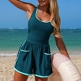thumbnail image 6 of Yievot Romper Swimsuits for Women One Piece Bathing Suit with Shorts Sporty Boyleg Swimwear with Pockets, 6 of 7