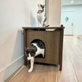 thumbnail image 5 of Parker Designer Catbox Litter Box Enclosure in Brown, 5 of 7