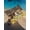 Brown, variant on Outdoor Sun Shade Sail 6.5'x10', Farmhouse Yaks Patio Beach Shade Canopy Cloth Waterproof, Modern Oil Painting Animals Print Wood Grain TearResistant & UV Protection Sun Sail for Backyard Garden Deck