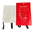 thumbnail image 2 of Fireproof Blanket*1*4 Clearance! Emergency Fire Blanket Fire Suppression Blanket for Kitchen 40” X 40” Fire Blanket for Home Fiberglass Fire Blanket, 2 of 3
