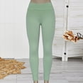 thumbnail image 4 of Pantalones de yoga para mujer Pantalones deportivos de cintura alta para entrenamiento de ocio (Verde S), 4 of 7
