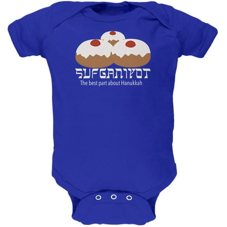 

The Best Part About Hanukkah Sufganiyot Soft Baby One Piece Royal 9-12 M