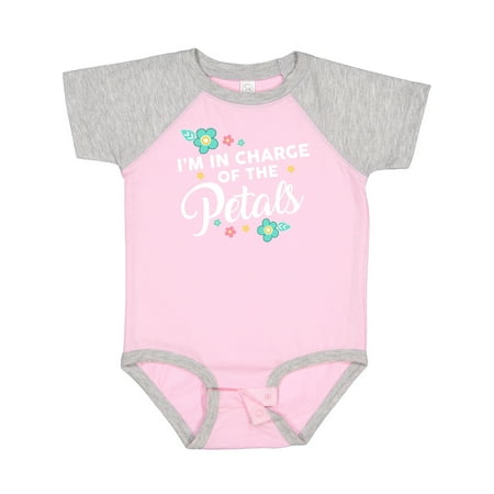 

Inktastic Flower Girl I m in Charge of the Petals Gift Baby Girl Bodysuit
