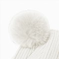 thumbnail image 5 of NOLDARES Toddler Hat Glove Set, Kids Winter Hats Warm Knitted Beanie Mittens Gloves for Baby Girls Boys(M029-White), 5 of 7