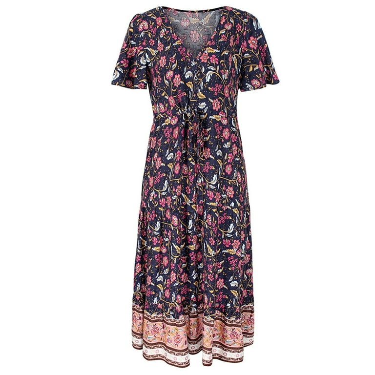 Vintage Elegant Print Rhombic Patchwork Halter Printed Dresses Vintage Elegant Print Rhombic Patchwork Halter Printed Dresses