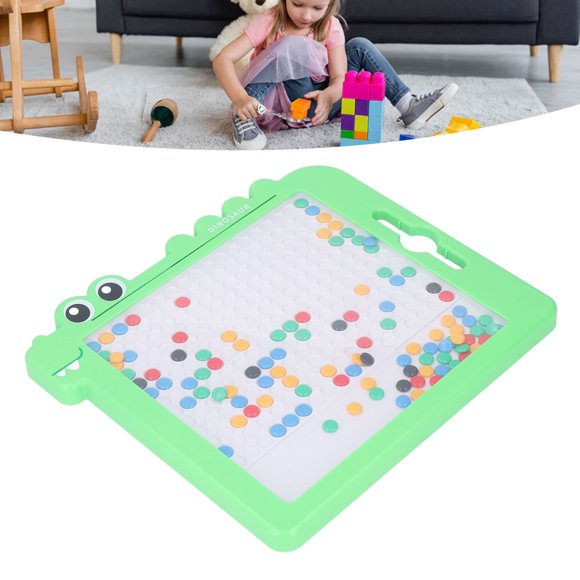Dot Drawing Board, Dinosaur Shaped Doodle Board with Pen and Beads, Easy to Play, Improve Attention, Hand Eye Coordination, for Children