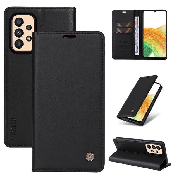 Funda para Samsung Galaxy M23 5G Estuche de Cuero PU Tipo Cartera con Ranuras para Tarjetas y Cierre Magnético