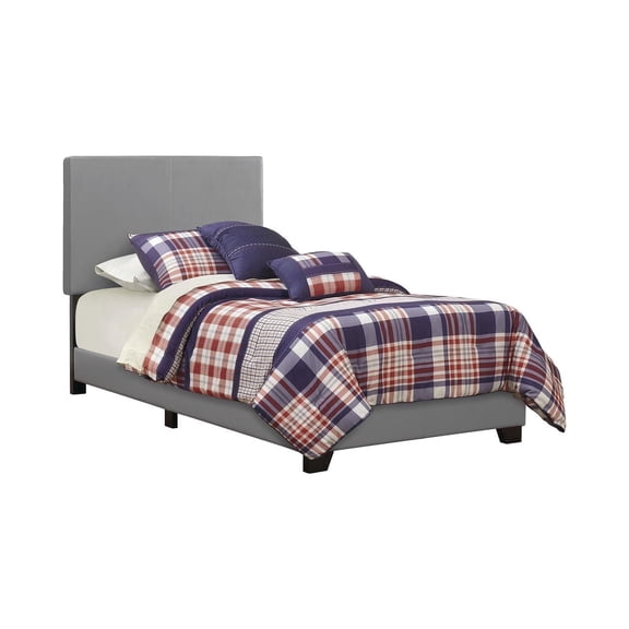 Coaster Company Dorian Upholstered Twin Bed, Grey