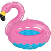 30 inch Pool Party Flamingo Anagram Foil Mylar Balloon - Party Supplies Decorations
