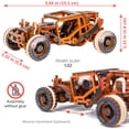 thumbnail image 2 of Kit de maqueta de coche de madera 3D WOODEN.CITY Dune Buggy, 2 of 9