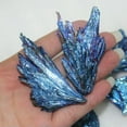 thumbnail image 4 of MATROOY Natural Quartz Crystal Rainbow Titanium Cluster Blue Flame Feather Healing Stone-5~10g, 4 of 8