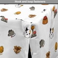 thumbnail image 4 of Pets Dog Crate Cover, Cats Meow Animals Funny Paws Mouse Playful Kittens Best Friends Illustration, Easy to Use Pet Kennel Cover for Dogs, 35" x 23" x 27", Apricot Grey White, by Ambesonne, 4 of 6