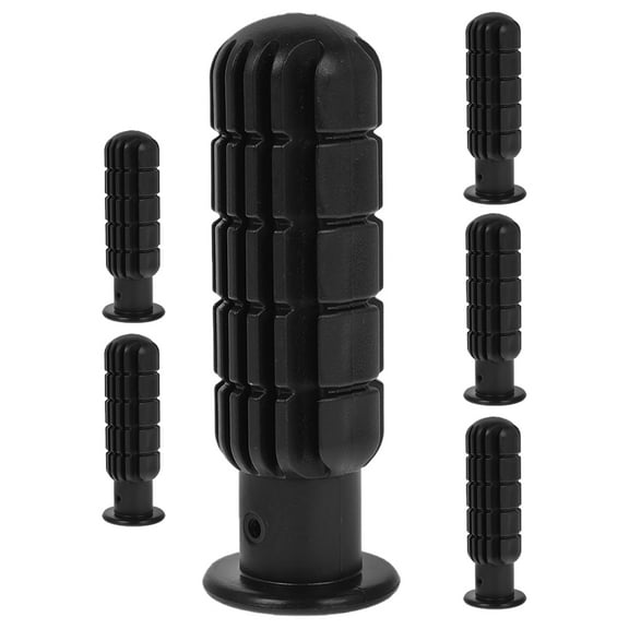 MLINS 6 Pcs Foosball Table Handle Grip Replacement Football Game Rod Handles Stick End Cap Grips For Desktop Soccer Tabletop Parts Repair