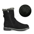 thumbnail image 2 of DREAM PAIRS Women's Warm Comfort Mid Calf Fashion Winter Snow Boots LEPORE BLACK Size 8, 2 of 7
