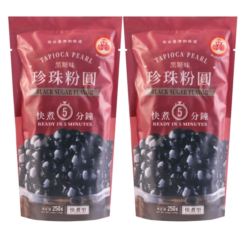 WuFuYuan BOBA Tapioca Pearl Black Sugar Flavor (Ready in 5 Minutes