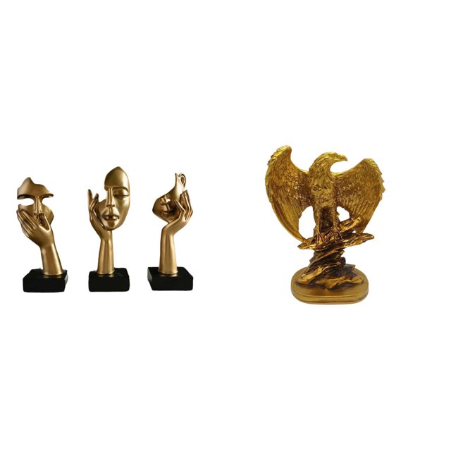 Estatuas Y Esculturas De Resina De Pensadores. Arte Abstracto. Adorno De Escritorio. Artesanía. Souvenirs Decorativos Para La Oficina, Estantería, Sala De Estar O Comedor.