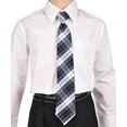thumbnail image 2 of Cookie's Boys' Traditional 4-in-Hand Necktie - white/navy/red/gold *plaid #8b*, one size, 2 of 2