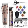 thumbnail image 1 of Cortadoras de pelo para hombres, Kit de recortadora de hoja en T de corte inalámbrico, cortadora de peluquero profesional y juego de recortadora de barba esquí esquí Gafas de esquí, 1 of 5