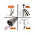 thumbnail image 4 of APPASO Patented Kitchen Faucet with Pull Down Sprayer and Soap Dispenser - Single Handle Stainless Steel Brushed Nickel High Arc Pull Out Kitchen Sink, 4 of 5