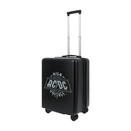 AC/DC 22.5 Inch Carry On Luggage, Hardshell Rolling Suitcase with Spinner Wheels, Black