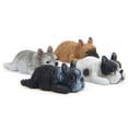 thumbnail image 1 of Set de figuras con diseño de bulldog francés, resina, decoración de jardín, 1 of 2
