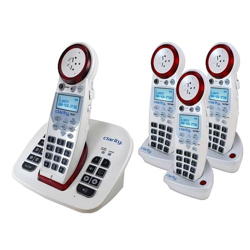 Clarity XLC8 Amplified Cordless Phone w/ Bright Visual Ringer + 3