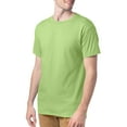 thumbnail image 2 of Hanes Mens ComfortSoft 4-Pack Crewneck T-Shirts, 3XL, Lime, 2 of 4