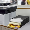 thumbnail image 4 of Vertical Triple File Folder Holder Organizer, File Sorter (Plastic) (Black Color), 4 of 9