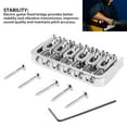 thumbnail image 3 of Electric Guitar Fixed Bridge Metal Guitar Hardtail Bridge Adjustable Guitar Fixed Bridge Replacement For Telecaster, 3 of 8