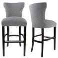 thumbnail image 2 of Sole Designs Bella 30 inch Contemporary Gray Nailhead Barstool, 2 of 4
