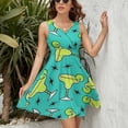 thumbnail image 3 of Margarita Time Sundress Sleeveless Dress Summer Women Clothes Dress for Women Dresses, 3 of 7