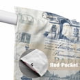 thumbnail image 4 of Eiffel Tower Swag Valances for Windows, Kitchen Curtains 36 Inch Length 2 Panels Set, European Architectural Retro Hand-Painted Short Curtains for Small Windows Rod Pocket Cafe Curtains 28"x36", 4 of 8