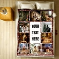 thumbnail image 5 of Customized Photo Collage Blanket-Wedding Blanket. Soft Fleece Throw Blanket, Personalized Picture Blanket. Gift for Wedding, Christmas, Birthday & Anniversary.(Photo Blanket- 07, 50" X 60") Blankets, 5 of 5