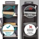 thumbnail image 5 of Organizador de armario colgante de alta calidad, estantes de almacenamiento fabricados con tela no tejida resistente e insertos de bambú, gris, 6 estantes, plegable, 5 of 6