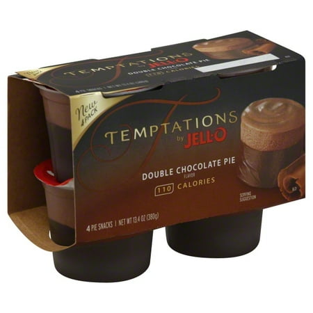 Jell-o 13.4z Jello Tmpt Double Choc Pie 4pk