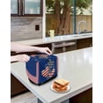 thumbnail image 4 of Fsddascl 4th of July Toaster Cover 2 Slice, Small Kitchen Appliance Covers, American Flag Independence Day Vintage Toaster Oven Cover with Loop, Bread Machine Cover Polyester Dust Cover Protection, 4 of 5
