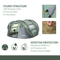 thumbnail image 6 of Outsunny 5 Person Automatic Instant Camping Tent with a Water-Fighting Polyester Rain Cover, Easy Pop-Up Design, & 2 Mesh Windows with Covers, 6 of 9
