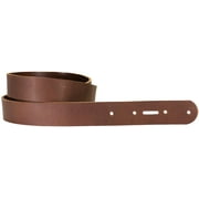 Stonestreet Leather 3/4" Peanut Brown Belt Strap, Buffalo Leather Belt Replacement 50-60 Length, 8-10 oz Thick West Tan Buffalo Leather Belt Blank, Pre-Punched Holes and Turn Back