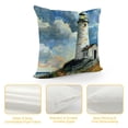 thumbnail image 4 of PHYHOO Decorative Pillow Cover Waiting Lighthouse Throw Pillow Cases Home Decor Indoor Gift Kitchen Garden Sofa Bedroom Car Living Room Super Soft Pillowcase White, 4 of 5