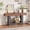 grey+brown, variant on 63" Farmhouse Console Table with Charging Station & Storage - 2-Tier Narrow Entryway Sofa Table, AC Outlets, USB & Type-C Ports - Long Behind Couch Table for Living Room, Hallway, Grey - Brown