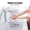 thumbnail image 2 of VEVOR Rectangle Vessel Sink, 16" x 12" Bathroom Vessel Sink Countertop, White Ceramic Bathroom Sinks Above Counter, Modern Style, Bright and Elegant, Well-Packaged for Bathroom, Hotel, Toilet, RV, 2 of 9