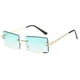 thumbnail image 1 of Sonducket Gafas de sol de moda sin montura Gafas de sol rectangulares Gafas de moda de verano UV400 Lentes seis, 1 of 8