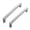Satin Nickel-5, variant on 25 Pack Black Slim Square Bar Cabinet Pulls 5 Inch Hardware