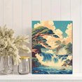 thumbnail image 2 of Qisvanset Japanese Waterfall Landscape Canvas Art 15.75x11.81 Inches, 2 of 8