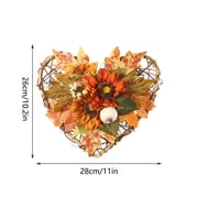 Pumpkin Maple Wreath Autumn Festival Wreath Door Hanging Home Decor