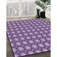 thumbnail image 3 of Ahgly Company Machine Washable Indoor Square Transitional Bright Lilac Purple Area Rugs, 7' Square, 3 of 7