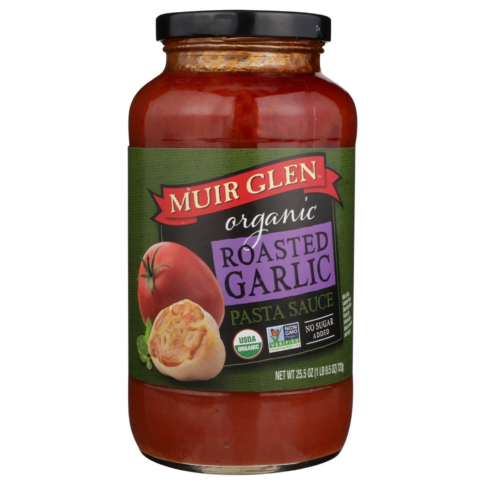 Muir Glen, Organic Roasted Garlic Pasta Sauce, 25.5 oz