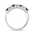 thumbnail image 6 of Gem Stone King Blue Sapphire and White Diamond Engagement Ring for Women | 925 Sterling Silver | Wedding Engagement Anniversary Promise Ring for Women | Size 8, 6 of 6