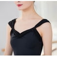 thumbnail image 4 of Ballet Leotard Women Short Sleeve Gymnastics Ballet Bodysuit Dancewear, 4 of 5